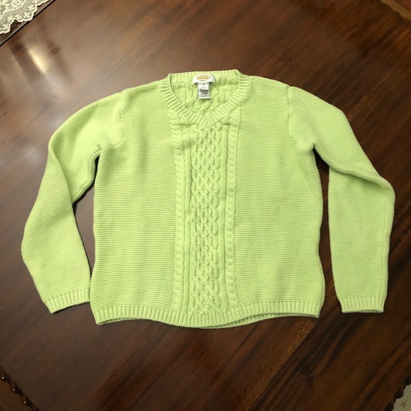 Talbots Sweaters - Talbots spring green cotton sweater